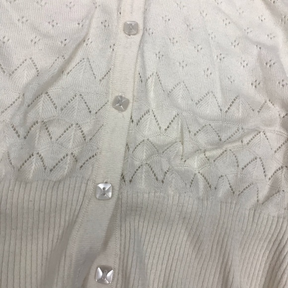 Vintage White Cardigan - Picture 2 of 9